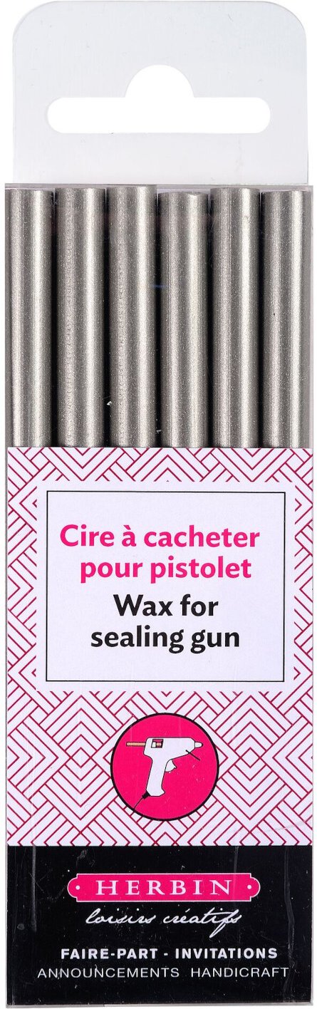 Jacques Herbin Siegelwachs Stangen Silber