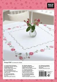 Rico Design Stickpackung Decke Rosenranke 90x90cm