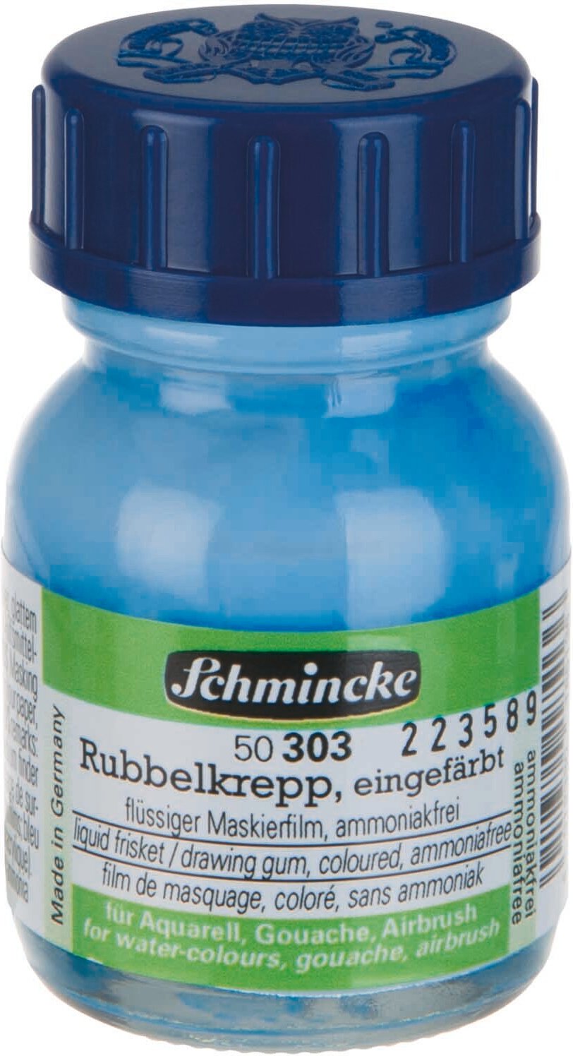 Schmincke Rubbelkrepp eingefärbt 20ml Blau