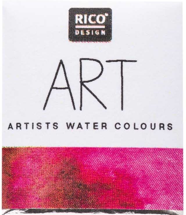 Rico Design ART Künstler Aquarellfarbe halbes Näpfchen Granatrot