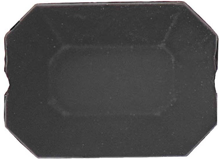 Rico Design Aufnähsteine rechteckig schwarz matt 18x14mm 4 Stück