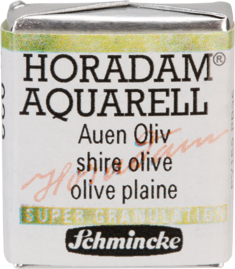 Schmincke HORADAM Aquarellfarbe 1/2 Näpfchen Auen Oliv