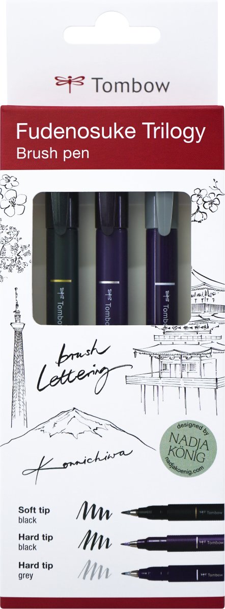 Tombow Kalligraphie Fudenosuke Trilogie