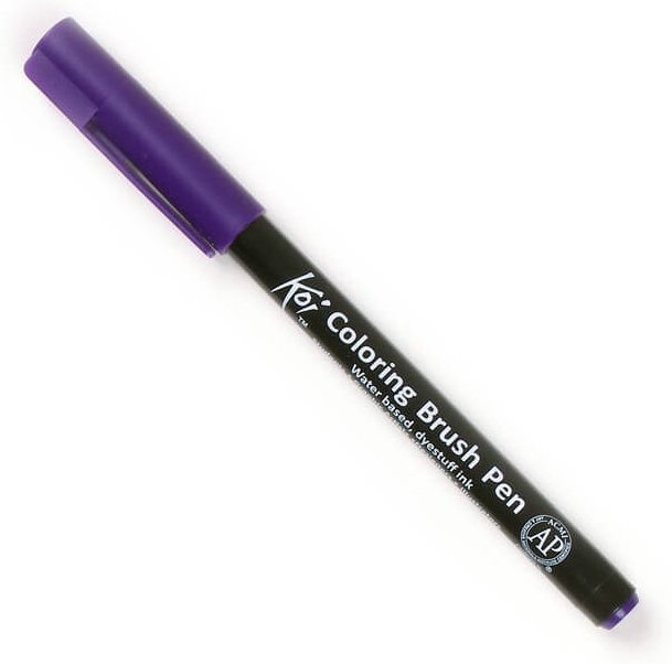 Koi Coloring Brush Pen Purple