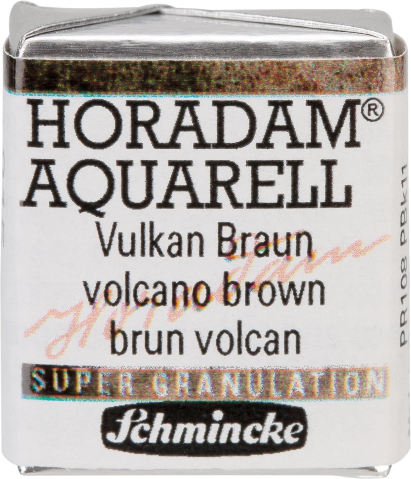 Schmincke HORADAM Aquarellfarbe 1/2 Näpfchen Vulkan Braun