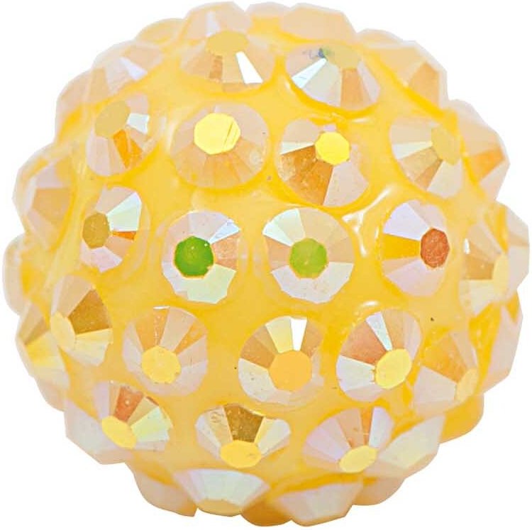 Rico Design Strasskugel gelb 17mm