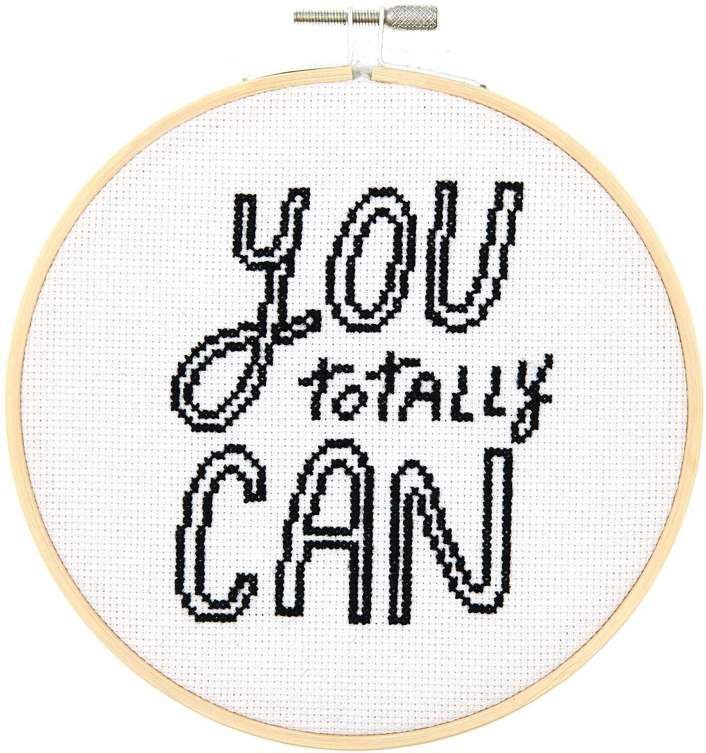 Rico Design Stickpackung Bild You Totally Can Ø15cm