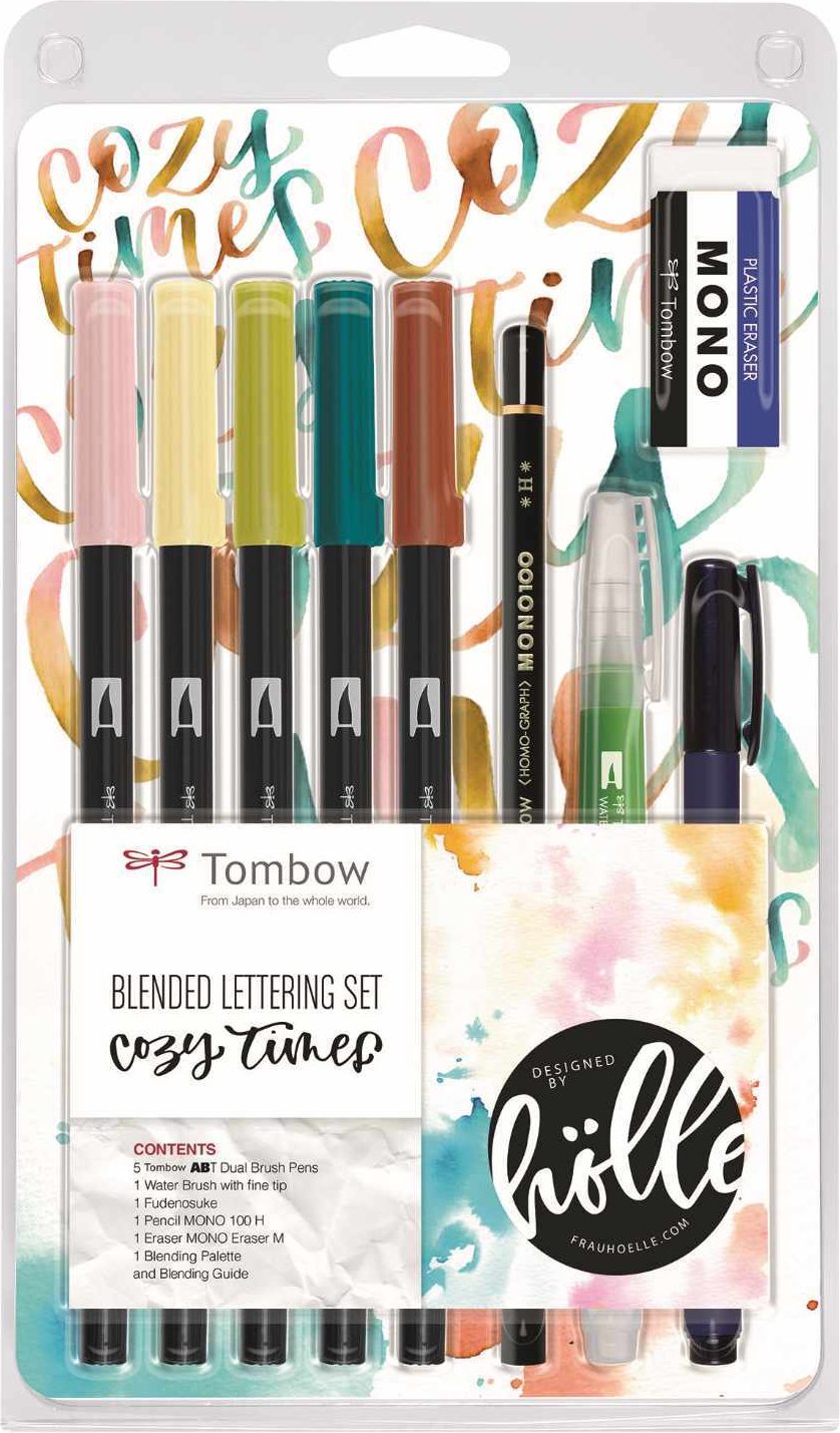 Thumbnail - Frau Hölle Tombow Blended Lettering Set Cozy Times Mehrfarbig