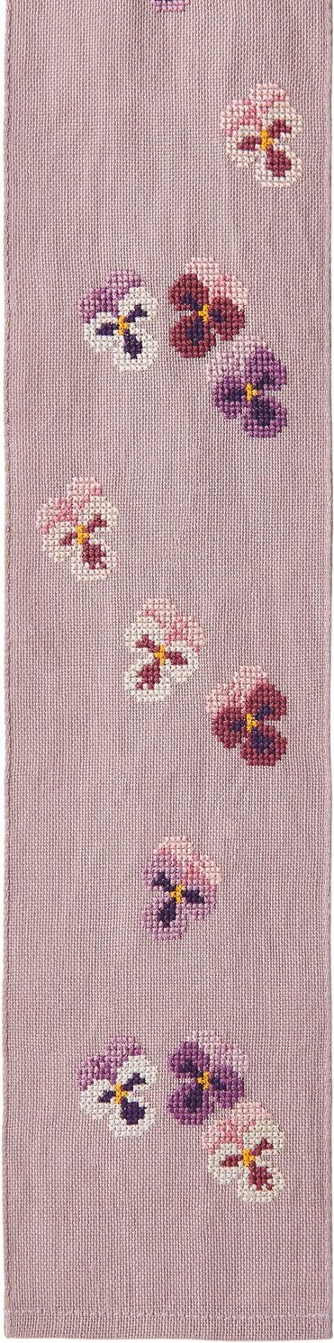 Rico Design Stickpackung Schleife Stiefmütterchen