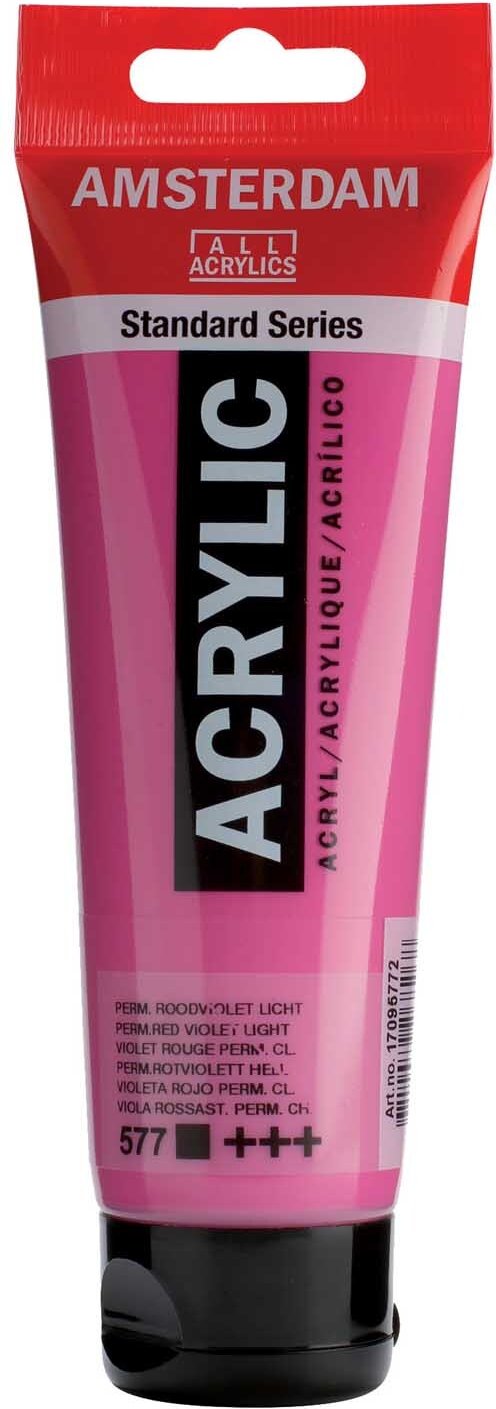 AMSTERDAM Acrylfarbe 120ml Permanentrotviolett Hell