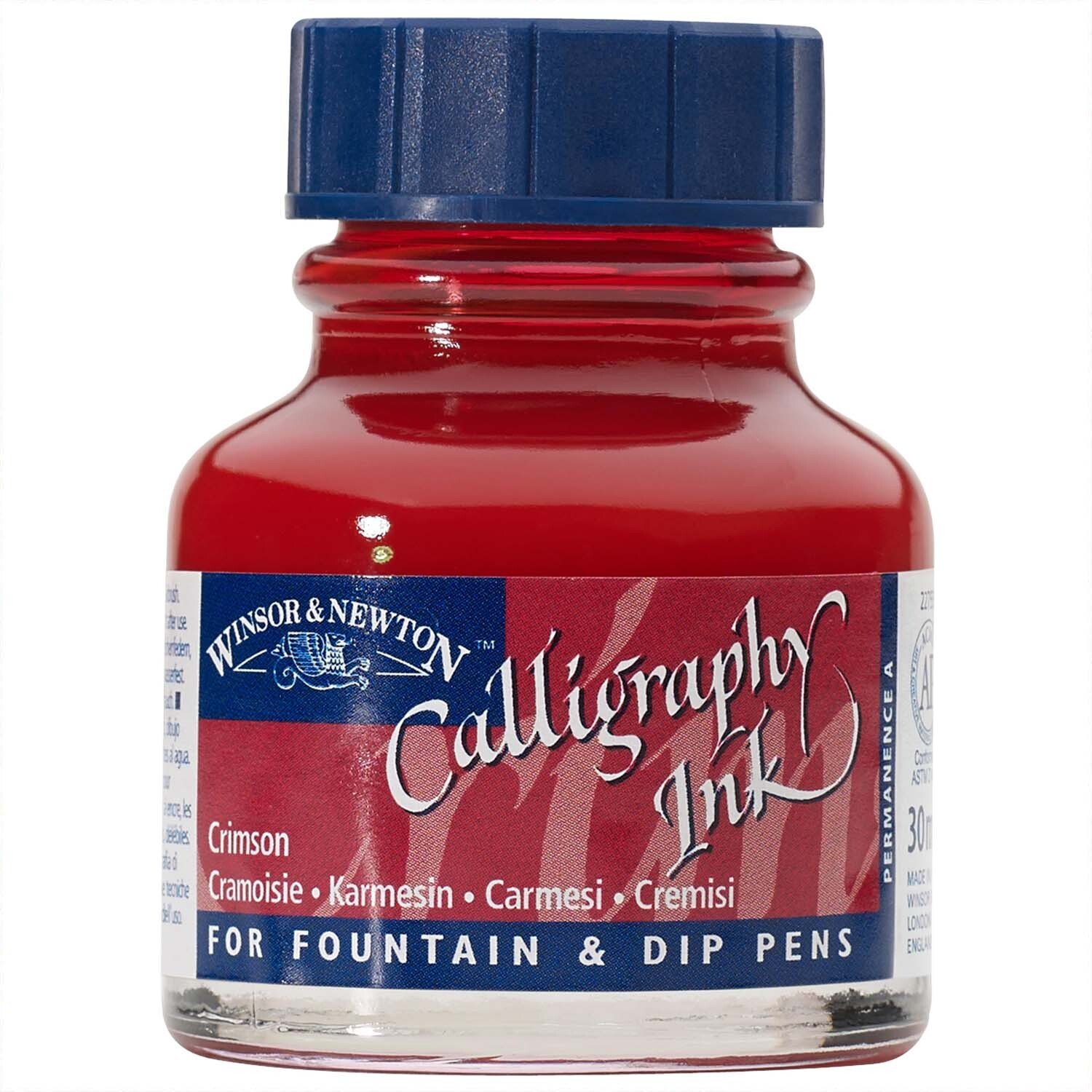 Winsor & Newton Kalligraphietusche 30ml Karmesin