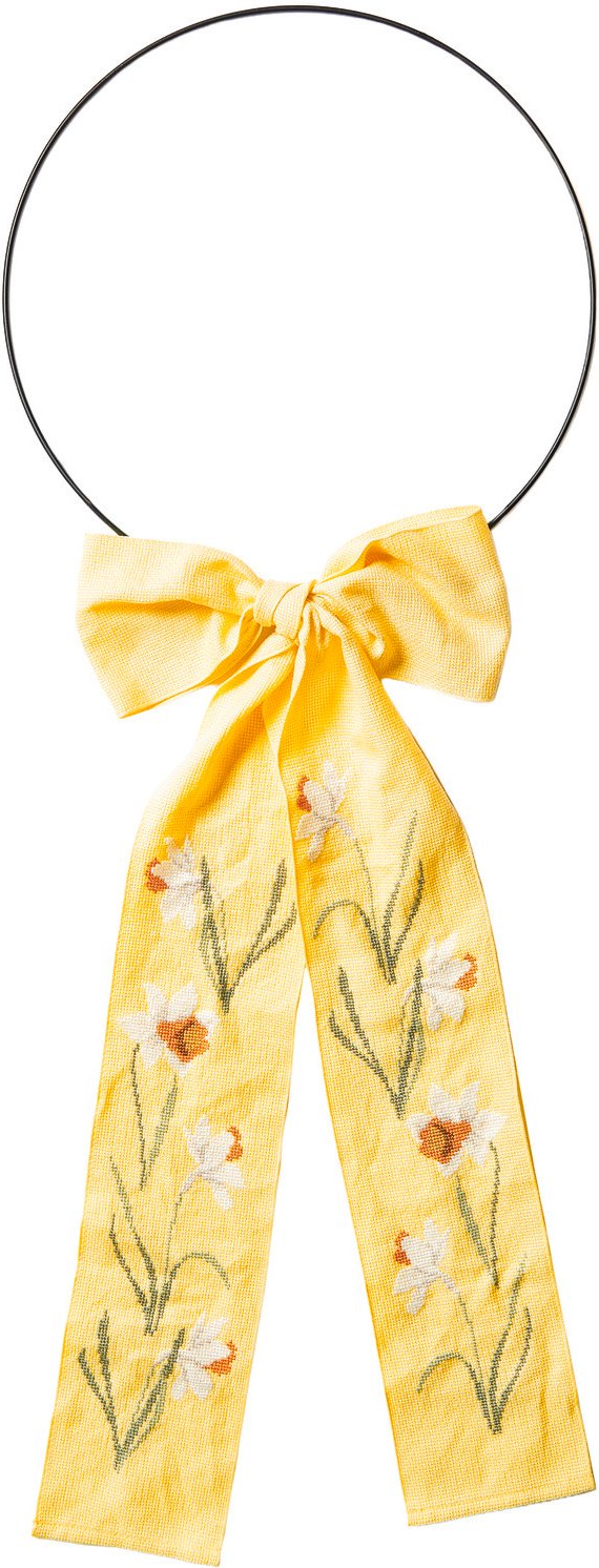 Rico Design Stickpackung Schleife Narzissen