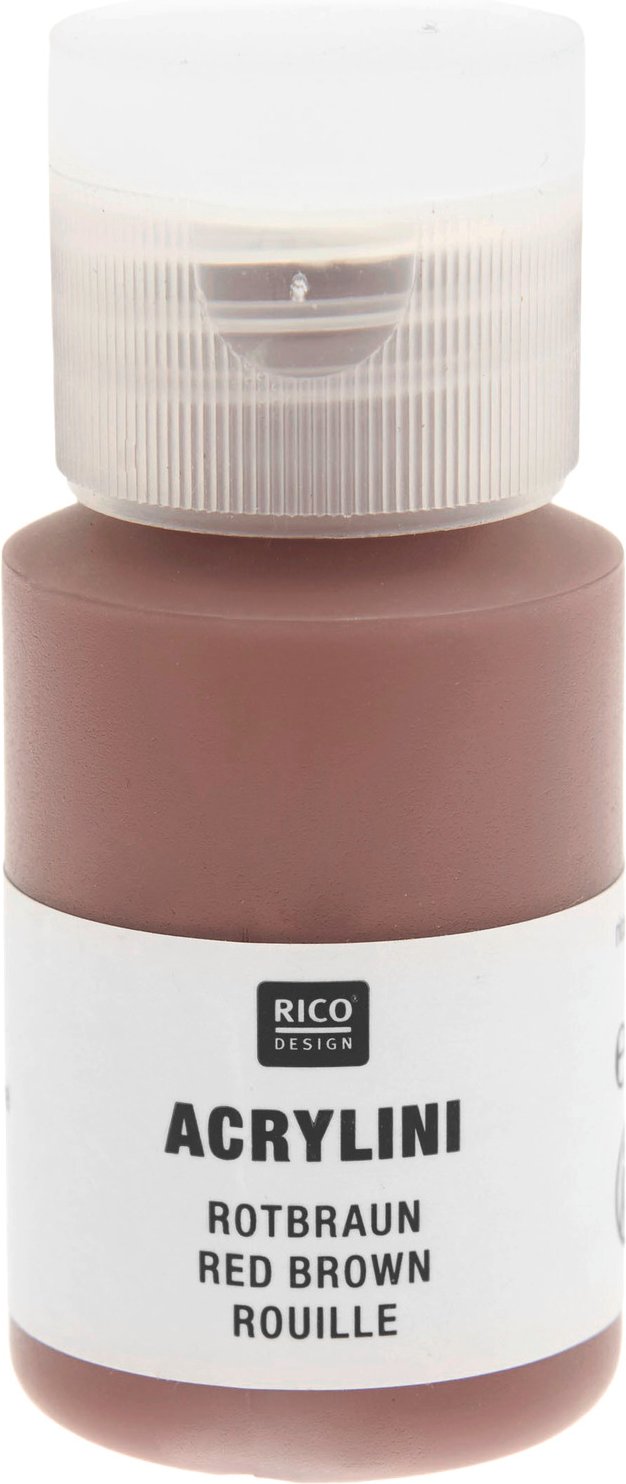Rico Design Acrylini Acrylfarbe Rotbraun