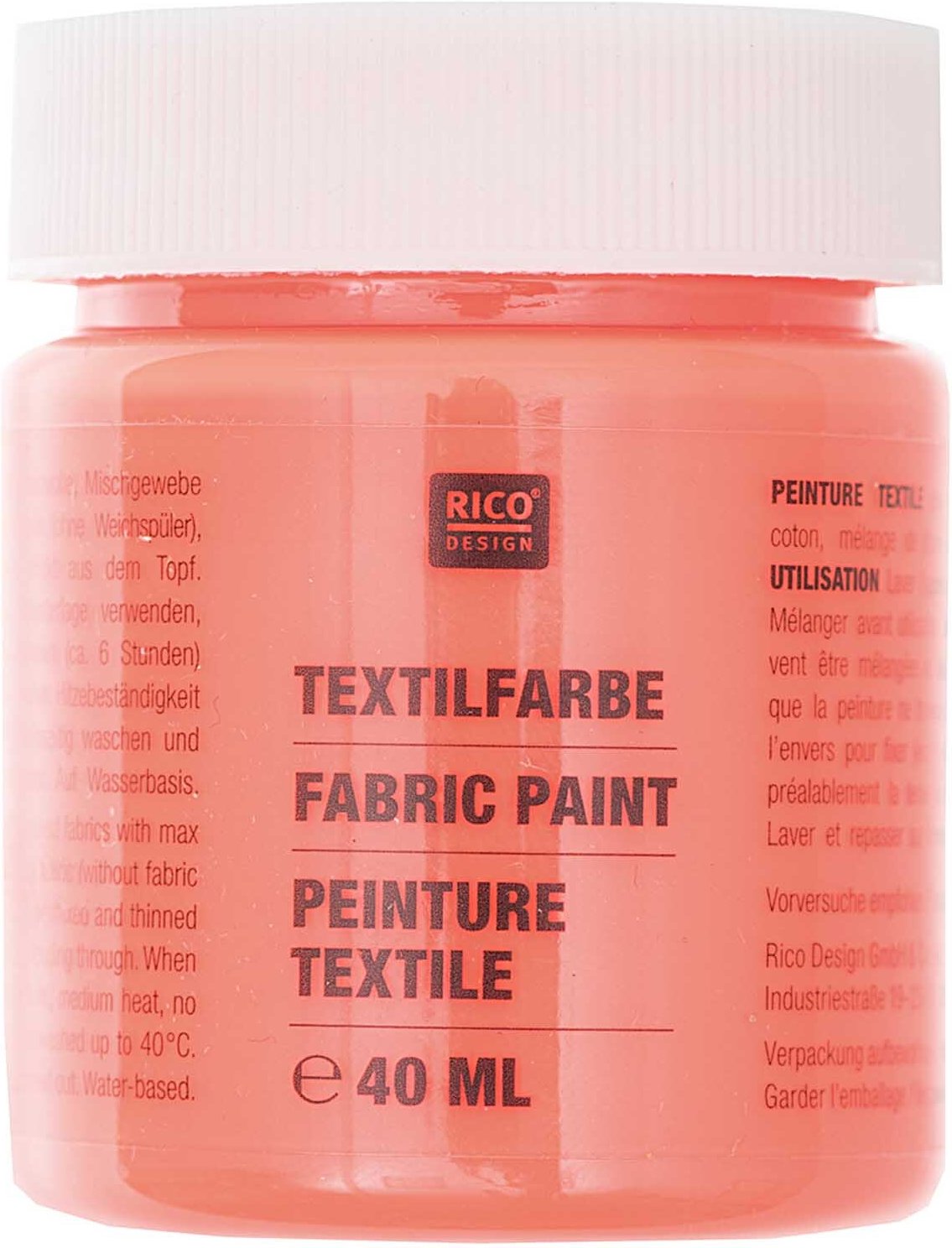 Rico Design Textilfarbe Neonrot