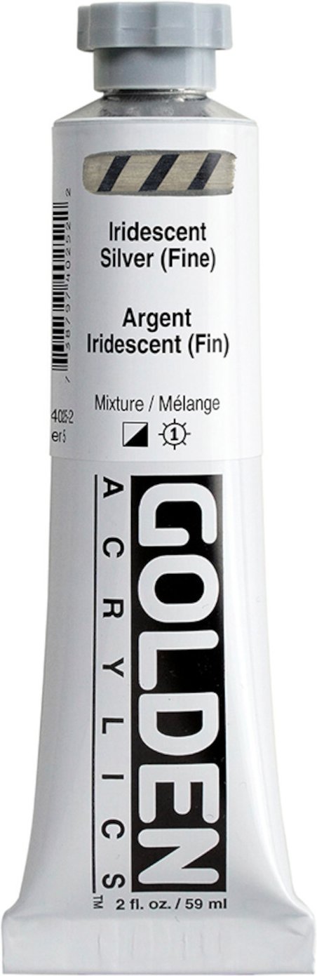 Golden Heavy Body Acrylfarbe Silber