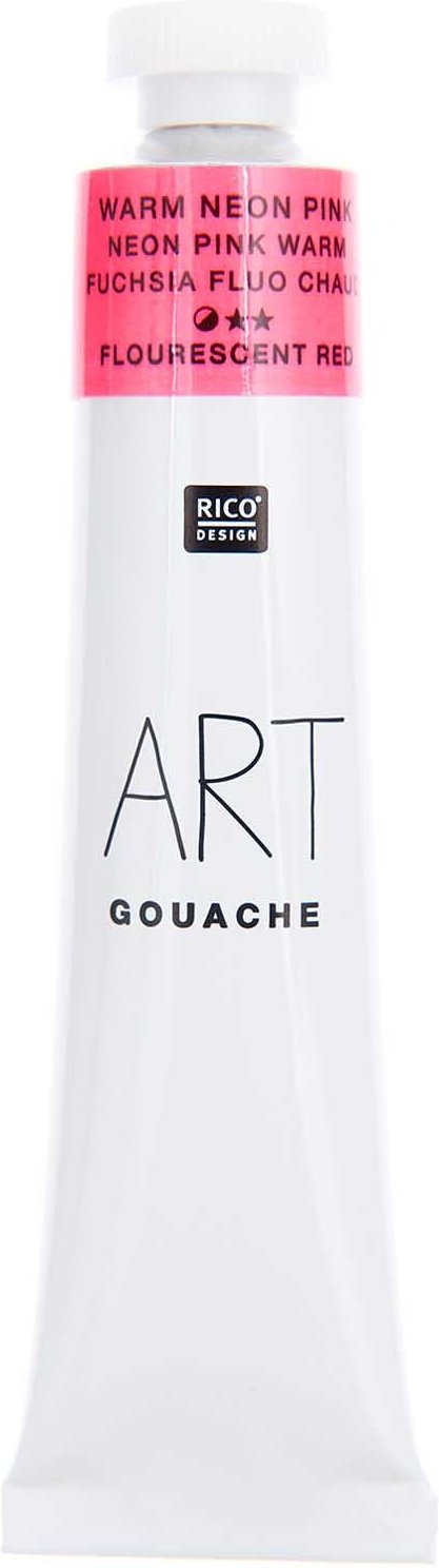 Rico Design ART Gouache 22ml Neon Pink Warm