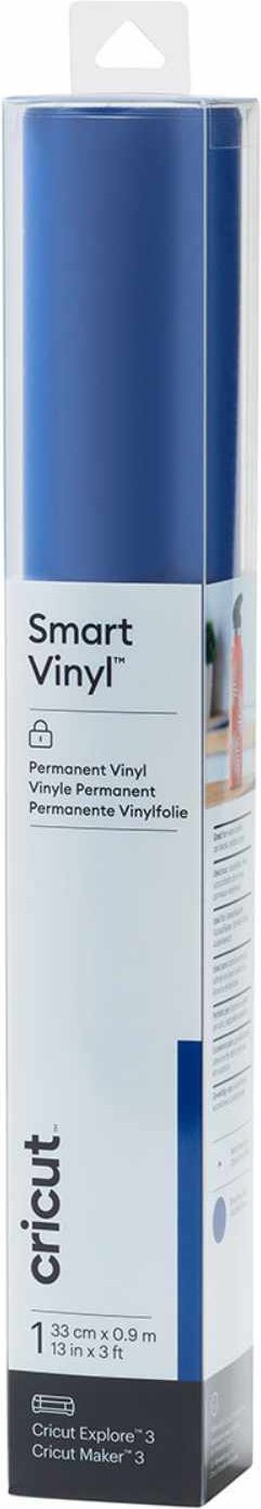 cricut Smart Vinyl Permanent 33x91cm Blau