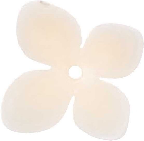 Rico Design Perle Blüte creme 14x4mm 8 Stück