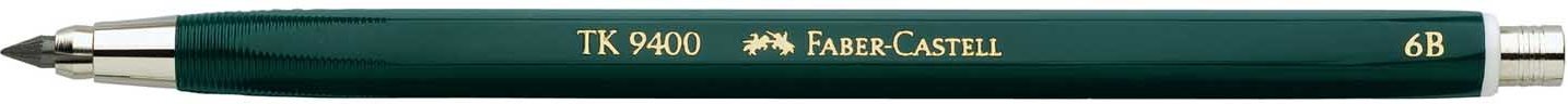 Faber Castell TK-Fallminenstift 9400 3,15mm 6B Grün