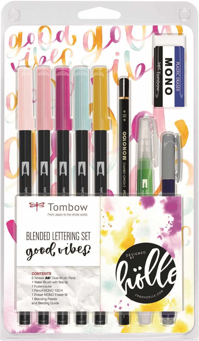 Frau Hölle Tombow Blended Lettering Set Good Vibes Mehrfarbig