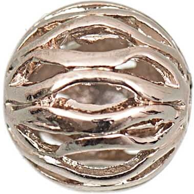 Rico Design Metallkugel Ornament roségold 10mm 6 Stück