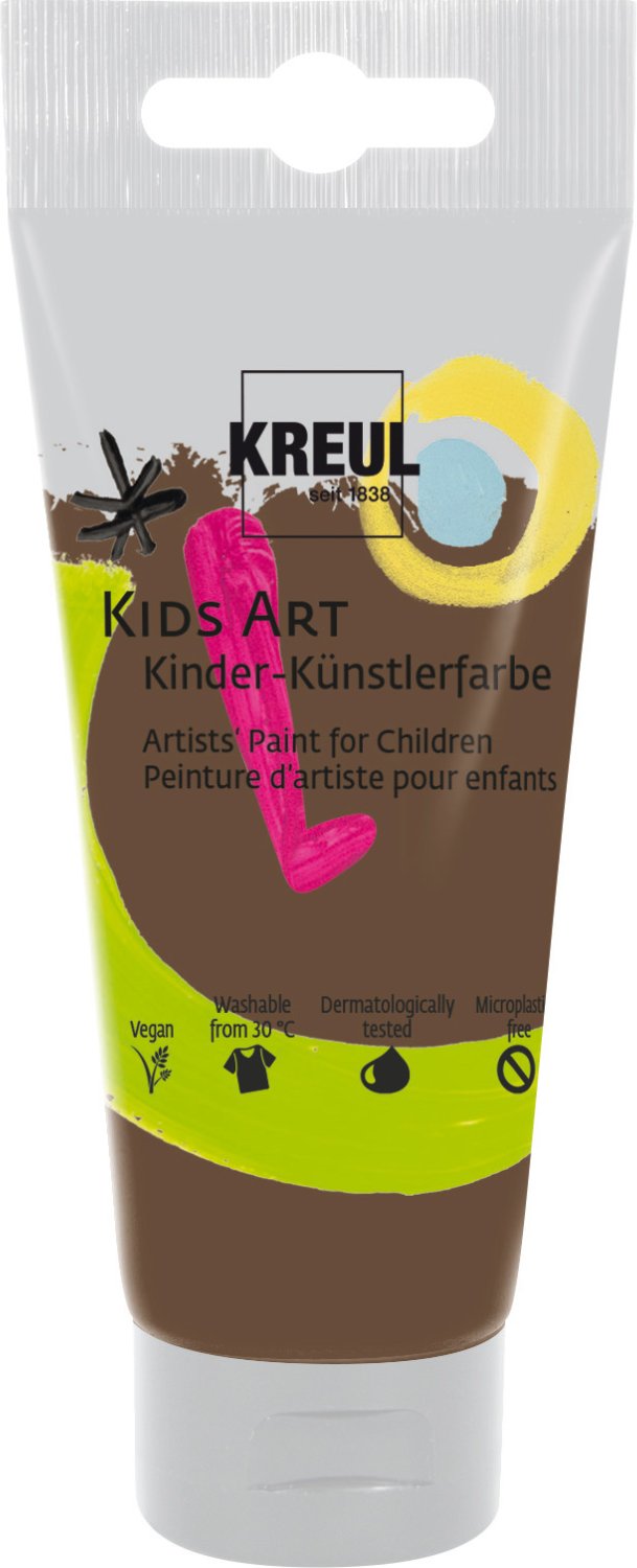 KREUL Kids Art Kinder-Künstlerfarbe Dunkelbraun