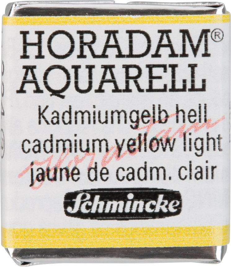 Schmincke HORADAM Aquarellfarbe 1/2 Näpfchen Kadmiumgelb hell