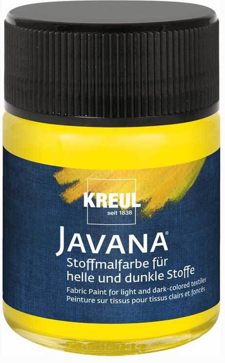 Thumbnail - KREUL Javana Stoffmalfarbe helle und dunkle Stoffe Gelb