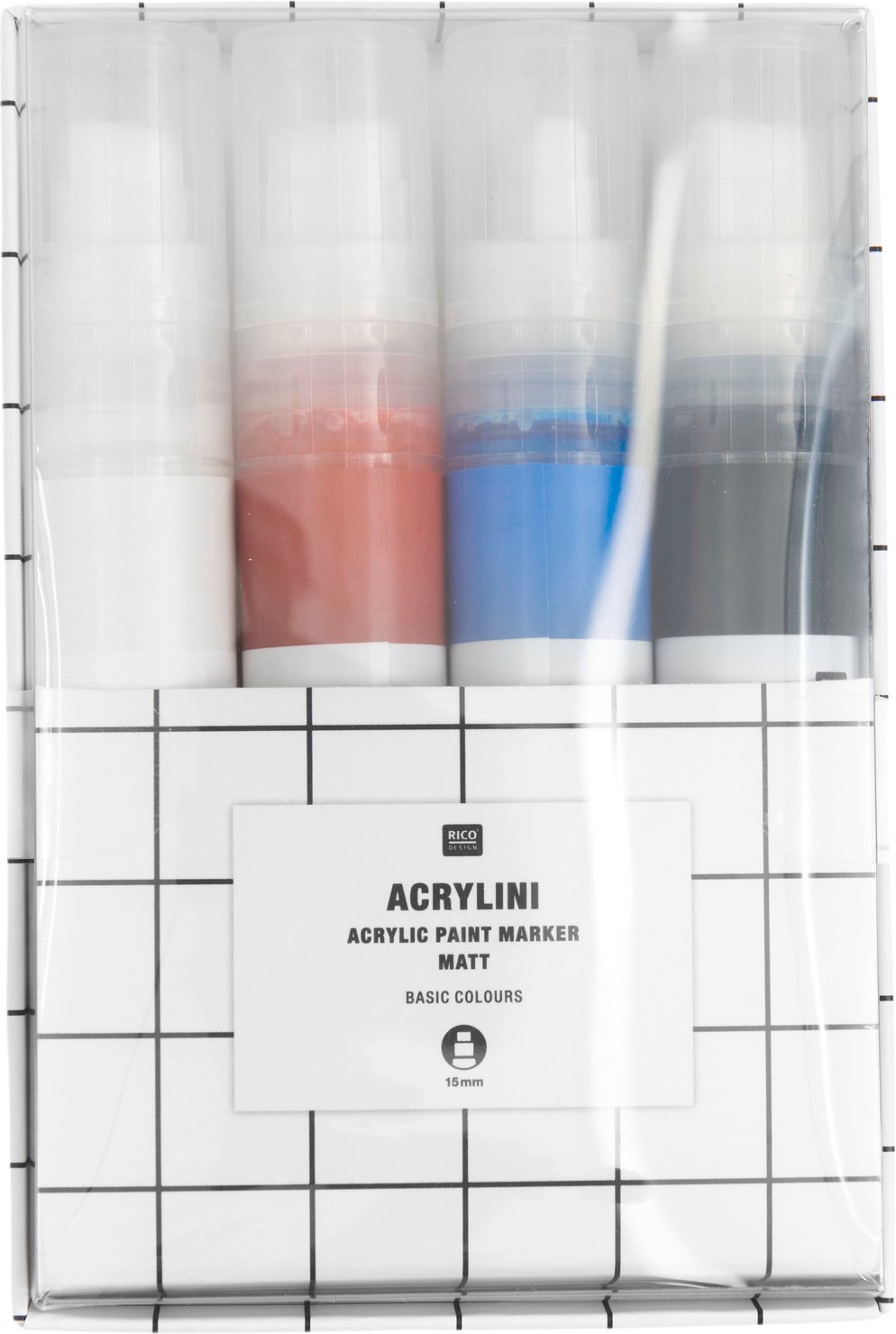 Rico Design Acrylini Marker Set XL Basic Basic