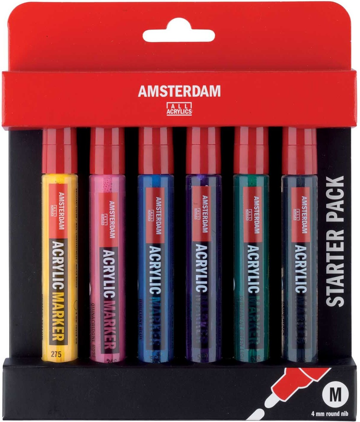 AMSTERDAM Acrylic Marker Set Basis 6 Stück Mehrfarbig