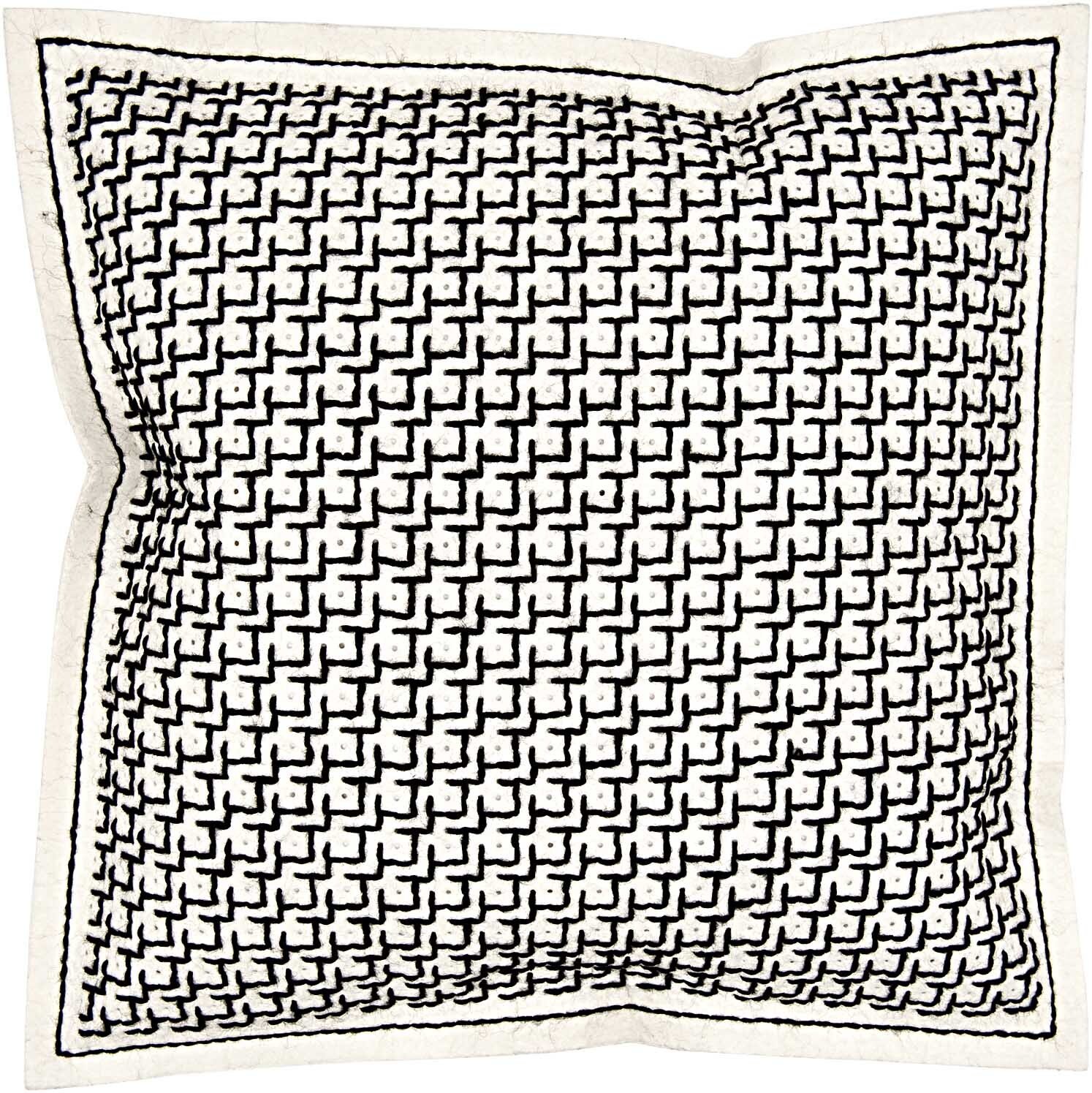 Rico Design Filzkissen Holbeinstich 42x42cm zum Besticken