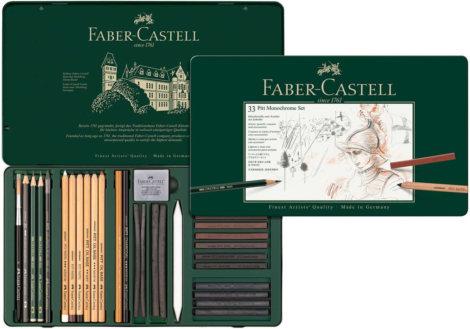 Faber Castell Pitt Monochrome Zeichenset