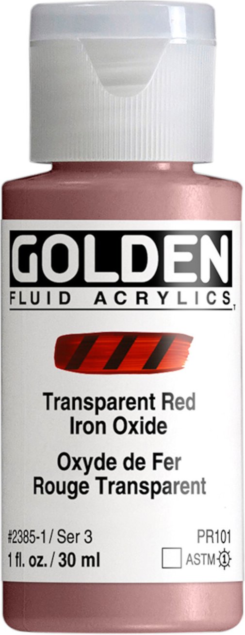 Golden Fluid Acrylfarbe Eisenoxidrot