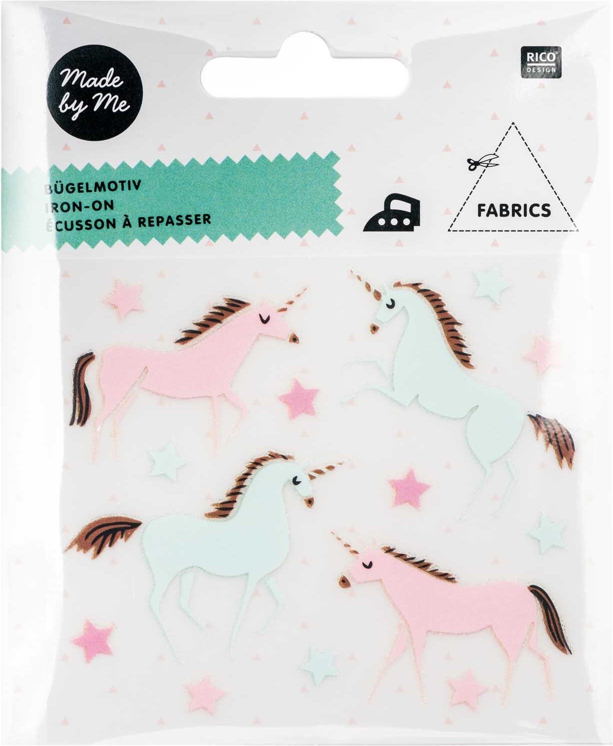 Rico Design Bügelmotivset Einhorn