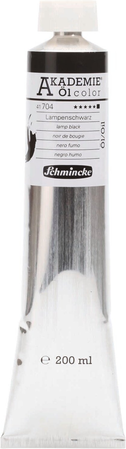 Schmincke Akademie Öl lampenschwarz 200ml Lampenschwarz