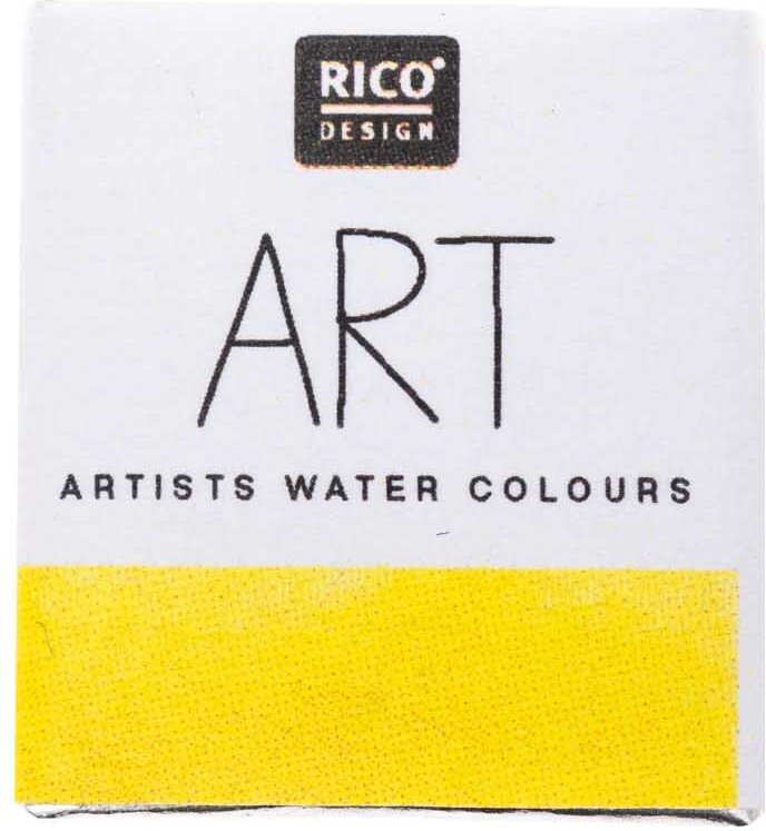 Rico Design ART Künstler Aquarellfarbe halbes Näpfchen Gelb