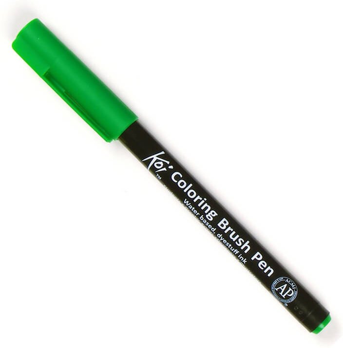 Koi Coloring Brush Pen Emerald Green