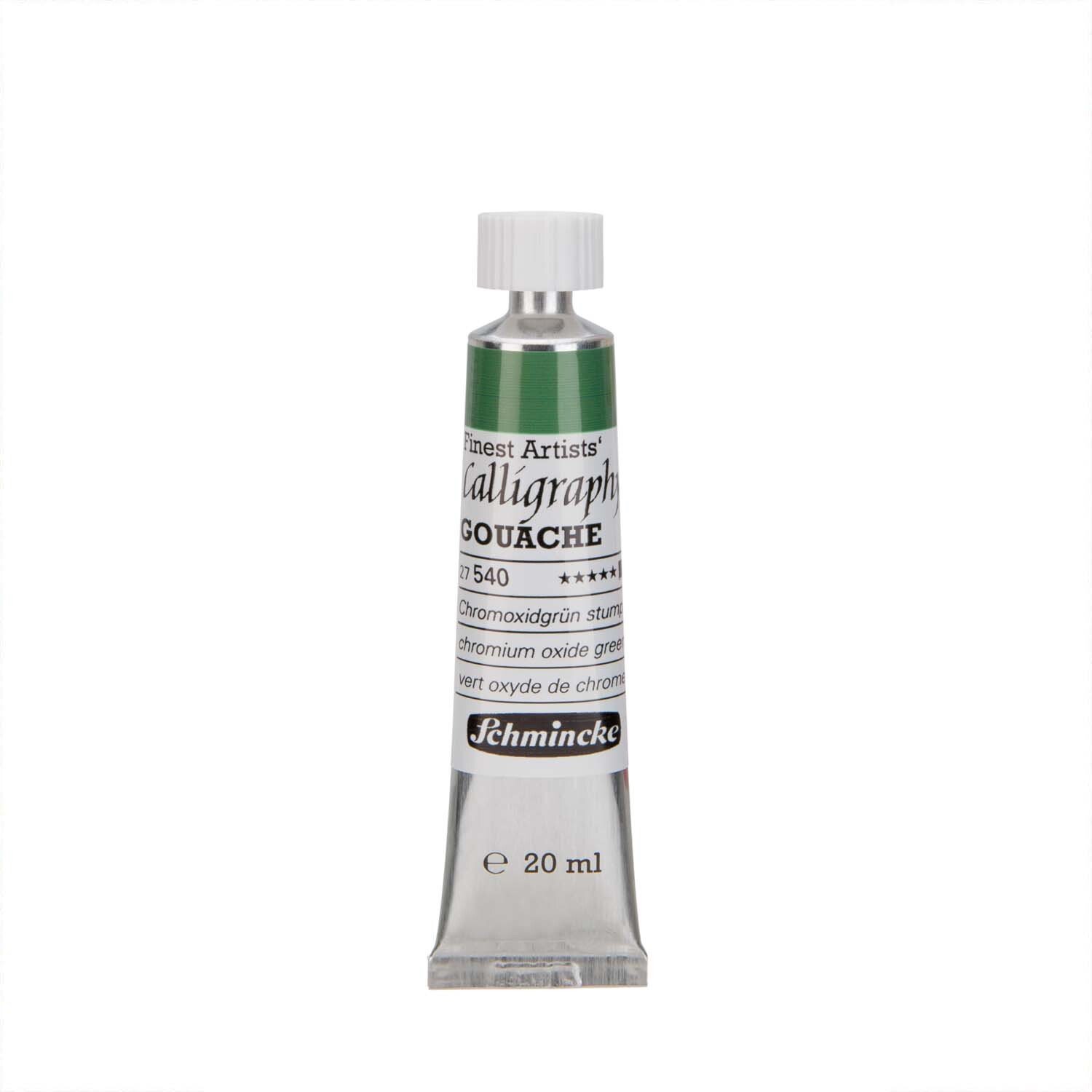 Schmincke Calligraphy Gouache 20ml Chromoxidgrün Stumpf