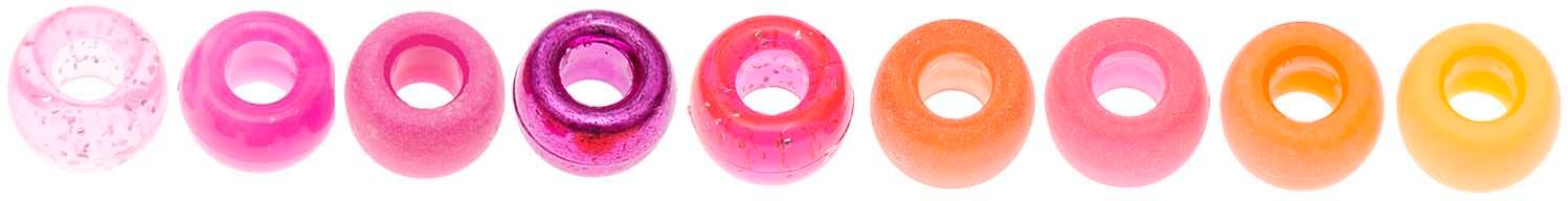 Rico Design itoshii - Ponii Beads Beere Mix 9x6mm 80 Stück