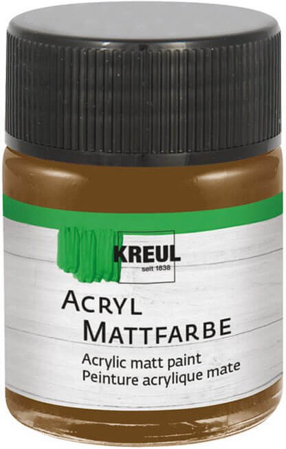 KREUL Acryl Mattfarbe 50ml Dunkelbraun