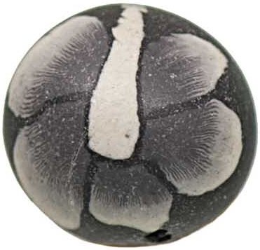 Rico Design Kugel schwarz gemustert 9mm 8 Stück