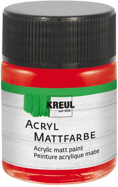 KREUL Acryl Mattfarbe 50ml Brillantrot