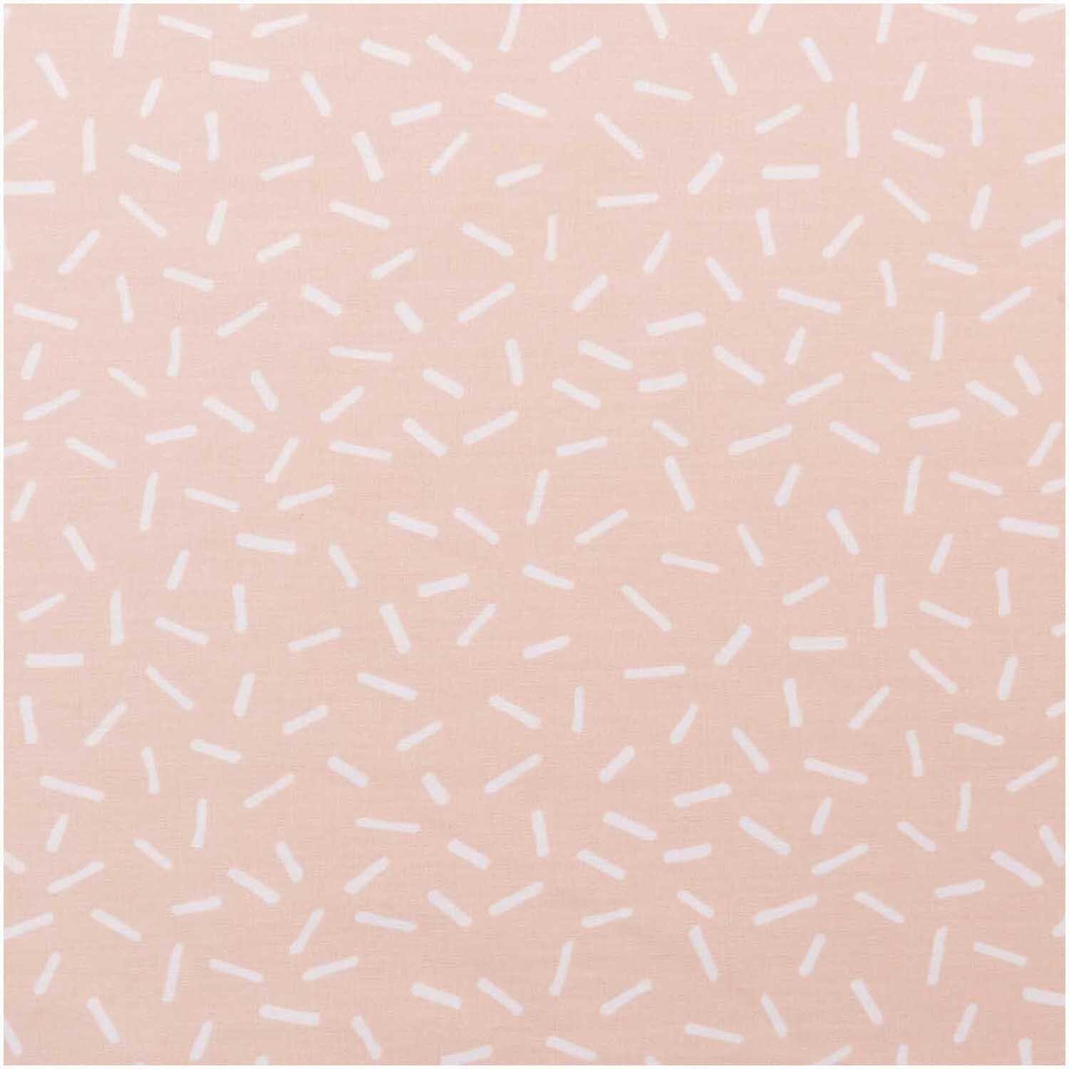 Rico Design Druckstoff Hygge Striche puder-weiß 50x140cm