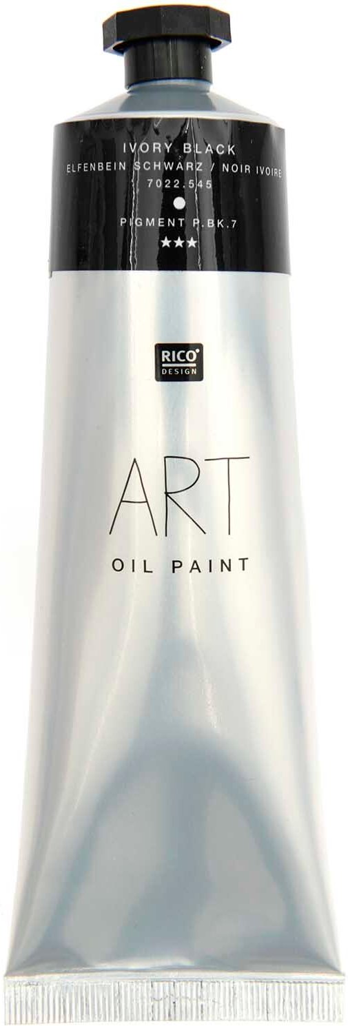 Rico Design ART Ölfarbe Elfenbein-Schwarz Elfenbein Schwarz