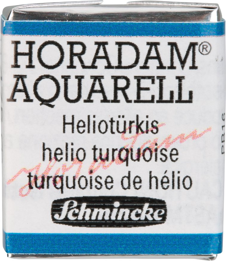 Schmincke HORADAM Aquarellfarbe 1/2 Näpfchen Heliotürkis