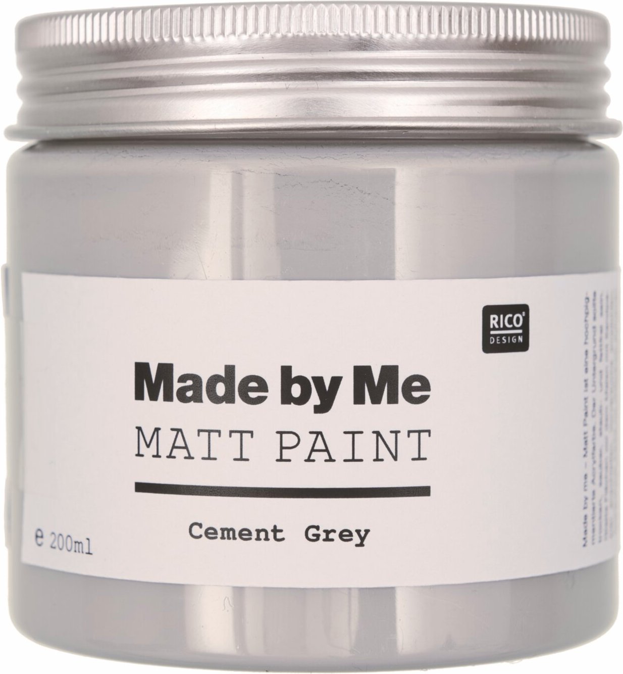 Rico Design Matt Paint 200ml Cement Grey