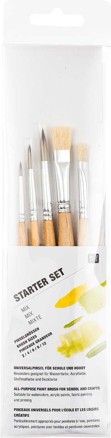 Rico Design Starterset Pinsel Mix 2 2 4 8 12