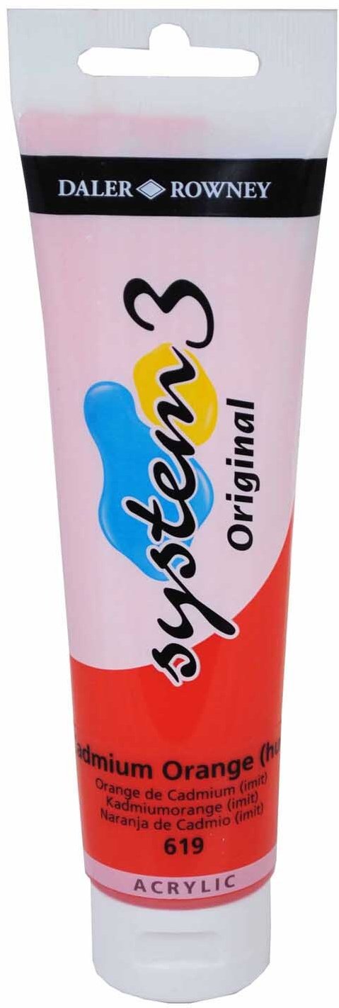 Daler-Rowney System 3 150ml Cadmium Orange