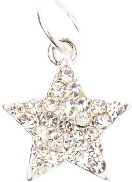 Rico Design Mix it Up - Jewellery Stern Anhänger Strass silber Ø10mm