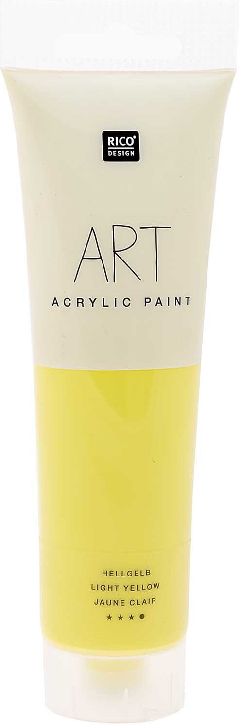 Rico Design ART Künstler Acrylfarbe 100ml Hellgelb